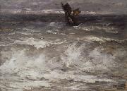 Hendrik Willem Mesdag In Danger Spain oil painting artist